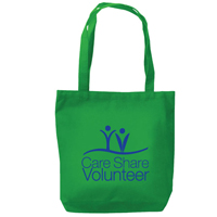 "Care, Share, and Volunteer" Tote Bag